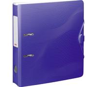 Brunnen Wave Folder A4 Blue Wide Spine Width 7 cm Always Flat Stylish Wave Desig