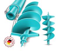 BRUNNENTAL ® Broca de tierra de 250 mm, ideal para trabajos de excavación, 1 pieza, acero de alta velocidad, SDS-Max, espiral, 2 inundaciones, taladro de tierra