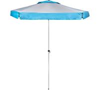 BRUNNER 0113013N Moderno Sombrilla de Sol Gris/Azul Claro, Solado, Diámetro 200 cm y Altura 220 cm