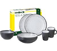 BRUNNER 0830143N.C3S - Juego de vajilla de camping para 2 personas, diseño de té Granada, 8 unidades