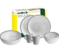 Brunner 0830143N.C4X - Vajilla de camping para 2 personas, Tête-À-Tête Bellagio, 8 piezas