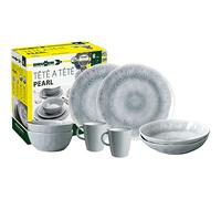 BRUNNER 0830143N.C5X Juego de vajilla de camping para 2 personas, Tête-À-Tête Pearl, 8 unidades