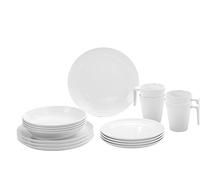 Brunner 0830160N.C7T - Juego de platos y tazas de melamina irrompibles (16 unidades)