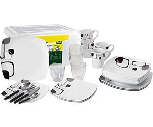 BRUNNER All Inclusive Enigma - Juego de Platos de melamina