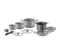 Brunner Gourmet - Batería de Cocina para Camping (Aluminio 9+1Ø22)