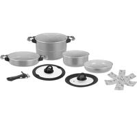 BRUNNER Juego de utensilios de cocina Fusion 7+1 magnético para camping, cacerola de cerámica