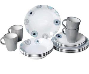 Brunner Lunch Box - Juego de Platos Deep Sea 16 Piezas