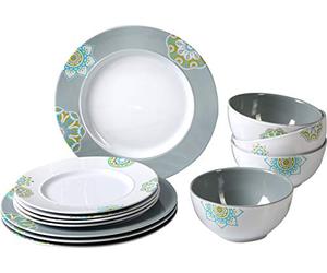 Brunner Sandhya - Vajilla de melamina (12 piezas)