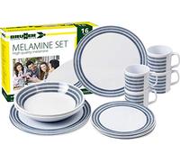 Vajilla de 16 piezas de melamina Bluebay Brunner