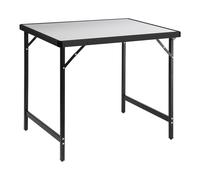 BRUNNER 0406101N Torun 2, Mesa de Exterior con Estante de Aluminio y Patas Plegables de Acero, compacta, fácil de Transportar, Capacidad máxima de 30 kg