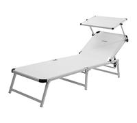 Brunner Tumbona plegable Marbella Blanco