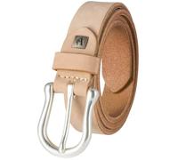 bruno banani Cinturón de piel para mujer, piel de nobuck, color beige natural, beige, 100