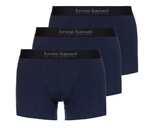 Bruno Banani Hombre Short 3er Pack Energy Cotton Bóxer Not Applicable, Azul (Navy 1302), Medium