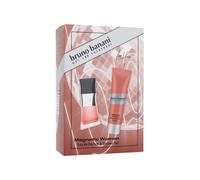 bruno banani Magnetic Woman - Set de regalo con perfume y gel de ducha, aroma a ámbar gourmand para mujeres, 30 ml y 50 ml