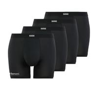 bruno banani Pack de 4 calzoncillos All Day para hombre, pantalones cortos largos, ropa interior, sin bragueta, Negro (7), M