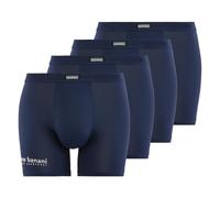 bruno banani Pack de 4 calzoncillos All Day para hombre, pantalones cortos largos, ropa interior, sin bragueta, Marina De Guerra 10, XXL