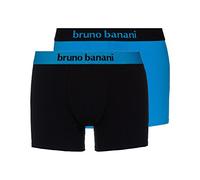 Bruno Banani Short Pack Flowing Bóxer, lote de 2 unidades, Multicolor (Aquablau//Schwarz 2150), Small Hombre