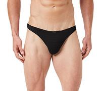 Bruno banani Tanga para Hombre., Negro (Karo 125)., S