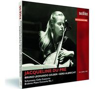 Bruno Leonardo Gelber - Schumann : Concerto pour violoncelle. Brahms : Concerto pour piano. Du Pré, Gelber, Albrecht.