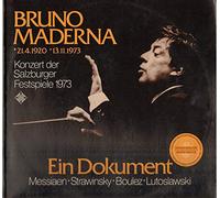 Bruno Maderna - Ein Dokument - Konzert Der Salzburger Festspiele 1973