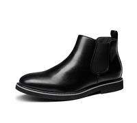 Bruno Marc - Botas Chelsea de hombre, botas formales de tobillo para hombre SBBO2218M-E, Black, 40.5 EU