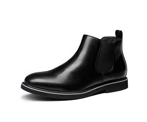 Bruno Marc - Botas Chelsea de hombre, botas formales de tobillo para hombre SBBO2218M-E, Black, 40.5 EU