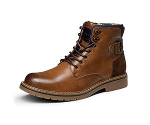 Bruno Marc Botas de Combate Militar para Hombres Botines de Moto Tactical para Hombre MARRÓN SBBO2215M-E Talla 42 (EUR)