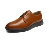Bruno Marc GrandFlex Ease Polish Zapatos de Vestir Hombre Zaptos Casuales Transpirables con Cordones Hombre Cómodos Oxfords,Size 41.5,Marrón,SBOX2402M