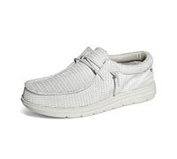 Bruno Marc Mocasines Casual de Mujer Plano Loafers Cómodos Tranpirable Primavera Verano Otoño Brillo Plateado SBLS225W Talla 35EU/5US