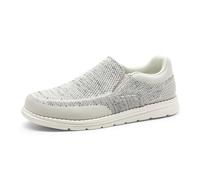 Bruno Marc Mocasines Hombre Planos Zapatos sin Cordones Clásicos Casual Transpirables Ligero,Size 46,Gris Claro,BMUMLS2520
