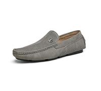 Bruno Marc Mocasines Hombre Zapatos de Vestir de Conducción Penny Zapatillas Loafers Casual Cómodos Zapatos,Size 43.5,Gris,3251314