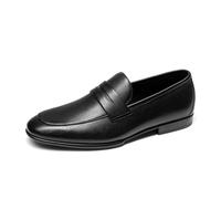 Bruno Marc Mocasines para Hombre Cuero Zapatos de Vestir sin Cordones Ligeros Penny Loafers Casual Cómodos,Size 46,Negro,SBLS26003M
