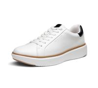 Bruno Marc Zapatos Casual Cordones Ligero para Hombre Suela EVA y Goma Antideslizantes de 4cm Zapatillas de Deporte para Caminar Moda Sneakers,Size 43,Blanco,SBFS2418M