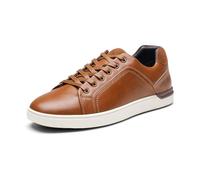 Bruno Marc Zapatos Casual Cordones para Hombres Zapatillas de Deporte para Caminar Zapatillas de Moda Sneakers,Size 43.5W,Marrón,SBFS211MWIDE