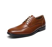 Bruno Marc Zapatos Cordones Vestir Hombre Traje,Size 45,Marrón