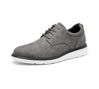 Bruno Marc Zapatos de Cordones Casuales Zapatos de Vestir Oxfords Clásico Formales Derby para Hombre Comoda,Size 41,Gris,SBOX2411M