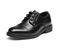 Bruno Marc Zapatos de Cordones Niños Zapatillas de Vestir Oxfords Clásico Formales Derby para Chico,Size 26.5,Negro,SBOX211K