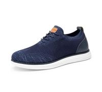 Bruno Marc Zapatos de Cordones Transpirables Zapatillas de Vestir Oxfords Clásico Formales Derby para Hombre Verano Casuales,Size 41.5,Azul Claro,GRAND-02