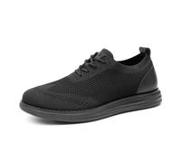 Bruno Marc Zapatos de Cordones Transpirables Zapatillas de Vestir Oxfords Clásico Formales Derby para Hombre Verano Casuales,Size 43,Todo/Negro,GRAND-02
