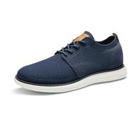 Bruno Marc Zapatos de Cordones Transpirables Zapatillas de Vestir Oxfords Clásico Formales Derby para Hombre Verano Casuales,Size 42,Azul/Oscuro,GRAND-01