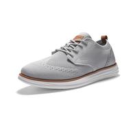Bruno Marc Zapatos de Cordones Transpirables Zapatios de Vestir Oxfords Clásico Formales Derby para Hombre Verano con Plantilla Acolchada Comoda,Size 41,Gris,SBOX2406M