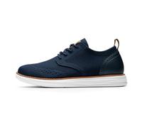 Bruno Marc Zapatos de Cordones Transpirables Zapatios de Vestir Oxfords Clásico Formales Derby para Hombre Verano con Plantilla Acolchada Comoda,Size 43,Armada,SBOX2406M