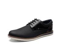 Bruno Marc Zapatos de Cordones Zapatillas Casual Oxfords Clásico Formales Derby para Hombre Negro SBOX2213M-E Talla 45 (EUR)