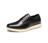 Bruno Marc Zapatos de Cordones Zapatillas de Vestir Oxfords Clásico Derby para Hombre,Size 46,Negro,GRANDPLAIN