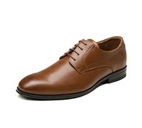 Bruno Marc Zapatos de Vestir Oxfords Zapatos de Cordones Zapatillas Clásicas Formales Derby para Hombre,Size 44,Marrón,SBOX229M-E