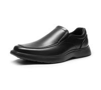 Bruno Marc Zapatos de vestir para hombre, cómodos mocasines, zapatos casuales de negocios, Negro, 10.5