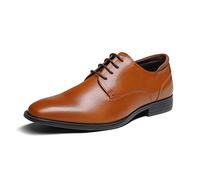 Bruno Marc Zapatos de Vestir Zapatillas de Cordones Oxfords Clásico Formales Derby para Hombre Fiesta Trabajo Boda MARRÓN-US SBOX221M Talla 41.5EU/8.5US