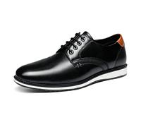 Bruno Marc Zapatos Hombre Vestir Traje Zapatos de Cordones Oxford Derby para Boda Trabajo Party Negro SBOX2225M-E Talla 47 (EUR)