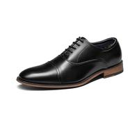 Bruno Marc Zapatos Vestir Hombre Derby Zapatos Oxfords Brogue Hombre Boda Trabajo Party,Size 40,Negro,PRINCE-16