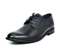 Bruno Marc Zapatos Vestir Hombre Derby Zapatos Oxfords Brogue Hombre Boda Trabajo Party,Size 47,Negro,PRINCE-16